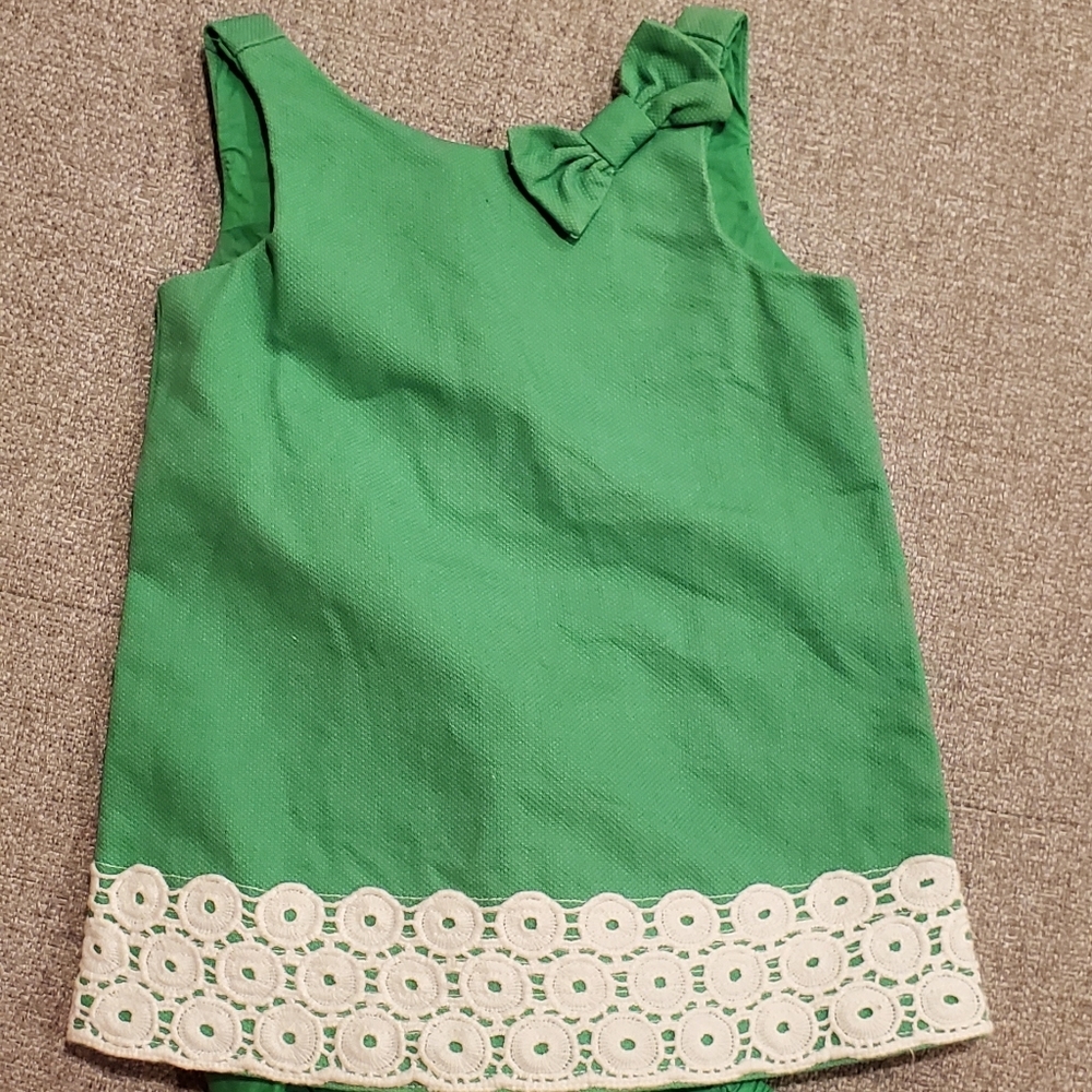 Janie and Jack Green infant dress